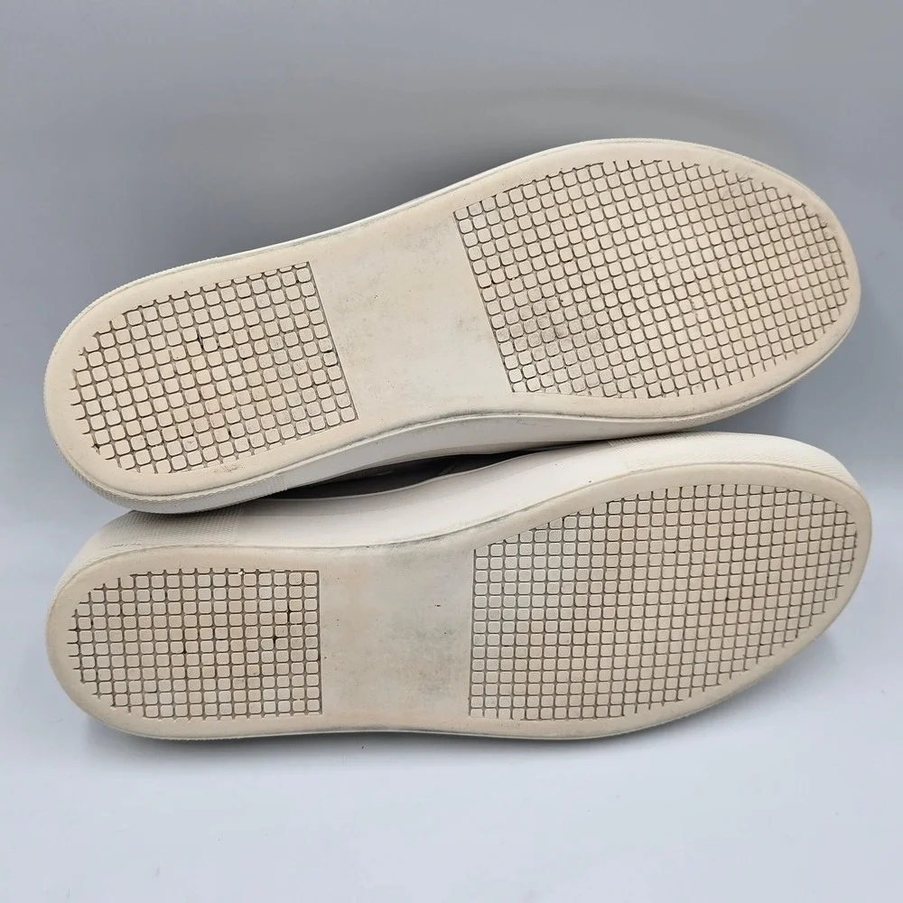 Steve Madden Sneaker Womens 10 Gills Grey Suede Slip On Platform Casual Shoes